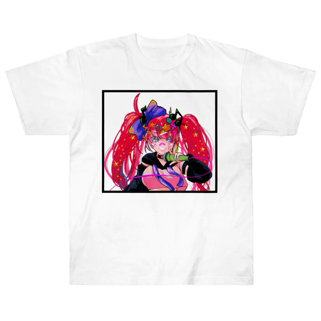 千咲-CHISA-の「あに★うた」Tシャツ(白) Heavyweight T-Shirt