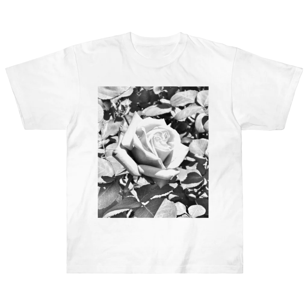 hsh2006のRose(Monochrome) ヘビーウェイトTシャツ