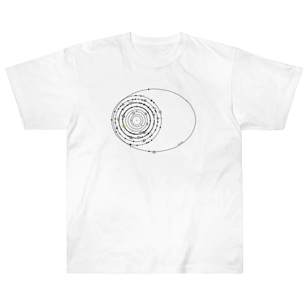 cosmicatiromの太陽系の衛星 Heavyweight T-Shirt