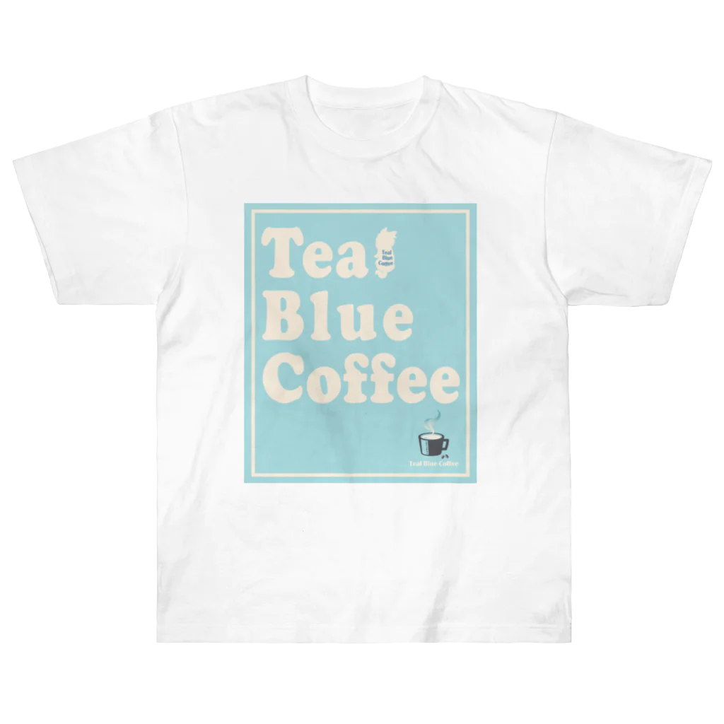 Teal Blue Coffeeのポスターどこに貼る？ Heavyweight T-Shirt