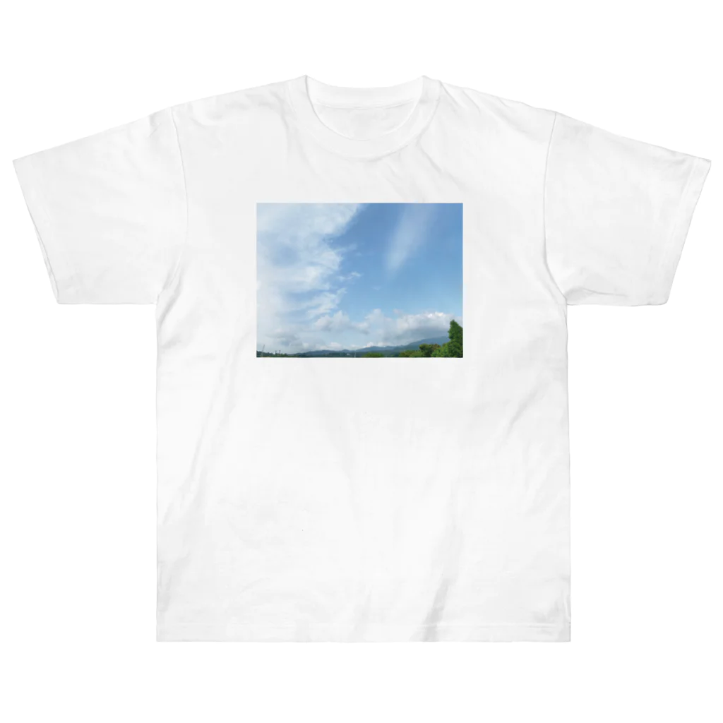 akane_art（茜音工房）の癒しの風景（空と雲） ヘビーウェイトTシャツ