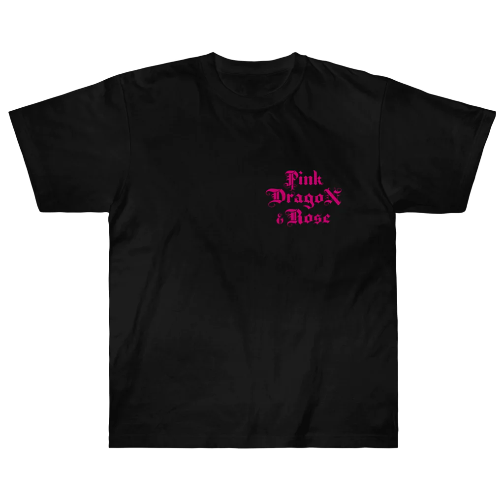 PiNK+18COMiCSのPink Doragon ＆ Rose ヘビーウェイトTシャツ