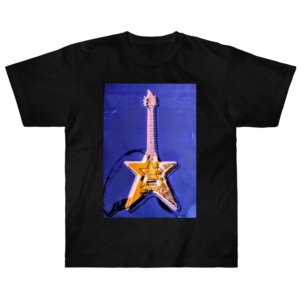 Rock★Star Guitar School 公式Goodsのアンディ・星ギター・ウォーホール ヘビーウェイトTシャツ