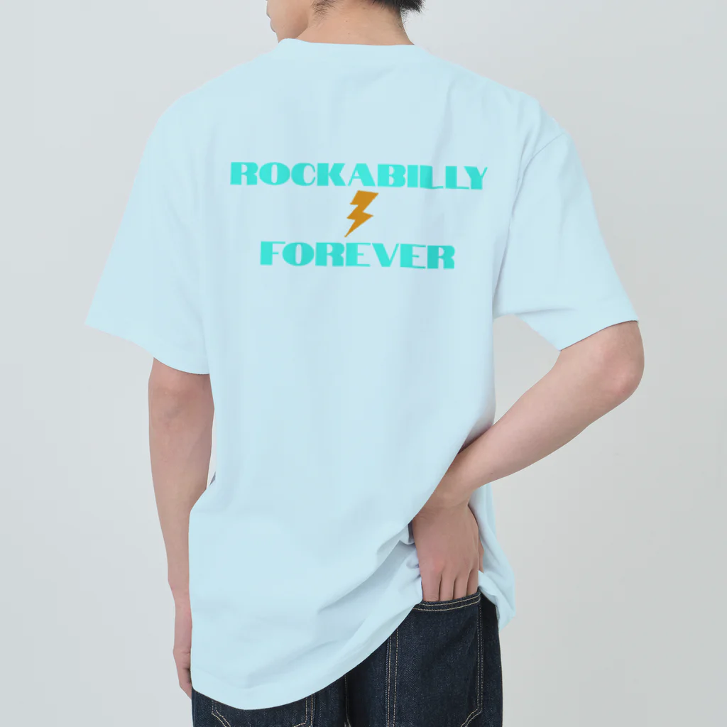 ロカビリーちゃんのRockabilly前後（シンプルG） Heavyweight T-Shirt