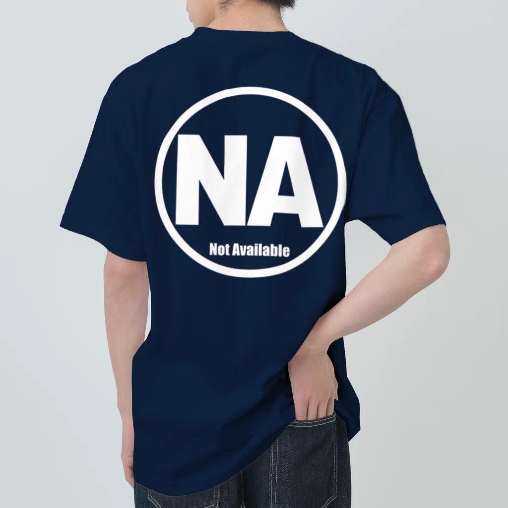 榛名山ツーリングショップのNA - Not Available 白文字 ヘビーウェイトTシャツ