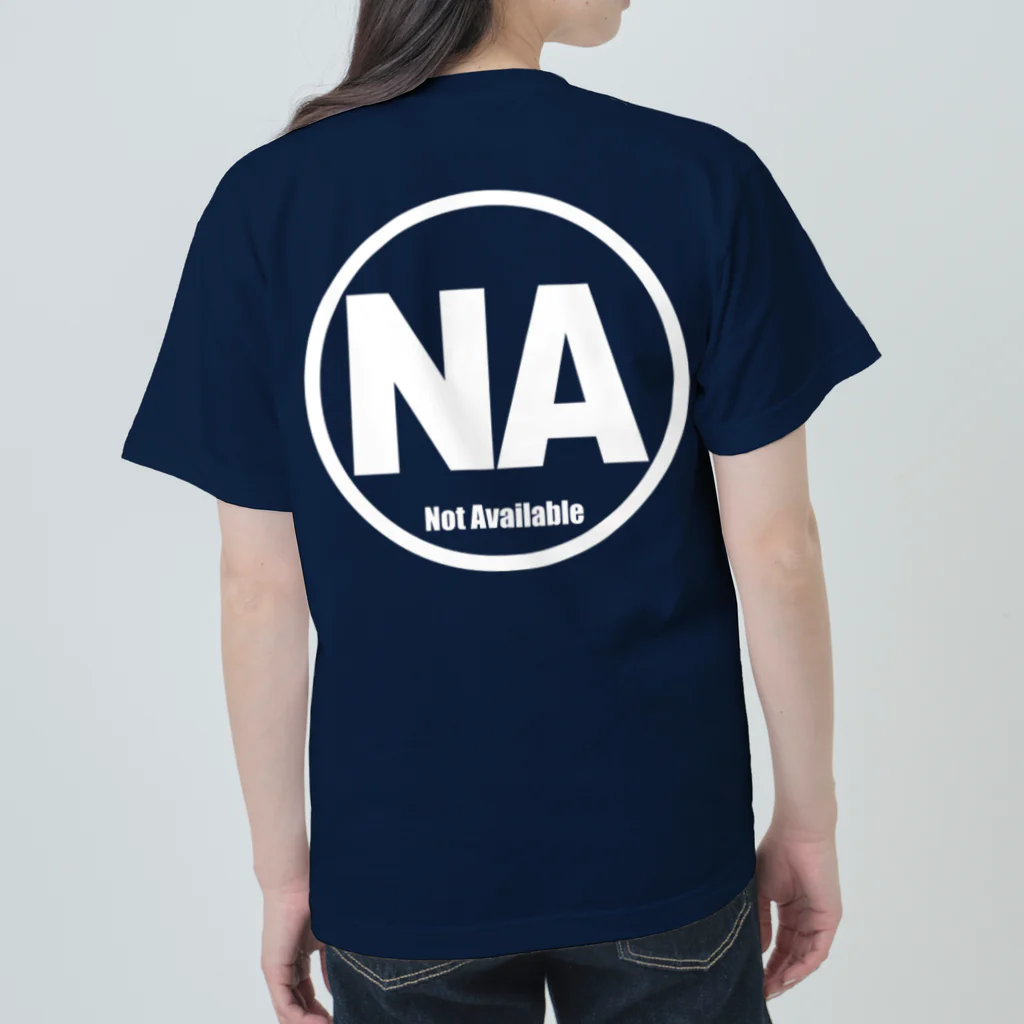 榛名山ツーリングショップのNA - Not Available 白文字 ヘビーウェイトTシャツ