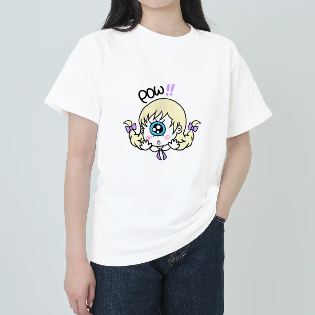 ぽぅちゃぁんのいち目ちゃん ヘビーウェイトTシャツ