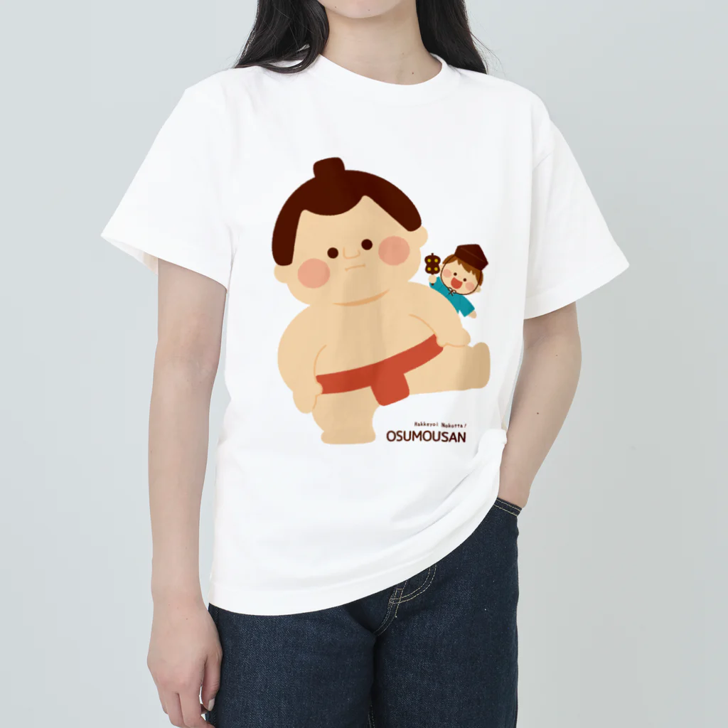 Illustrator イシグロフミカのおすもうさん ヘビーウェイトTシャツ