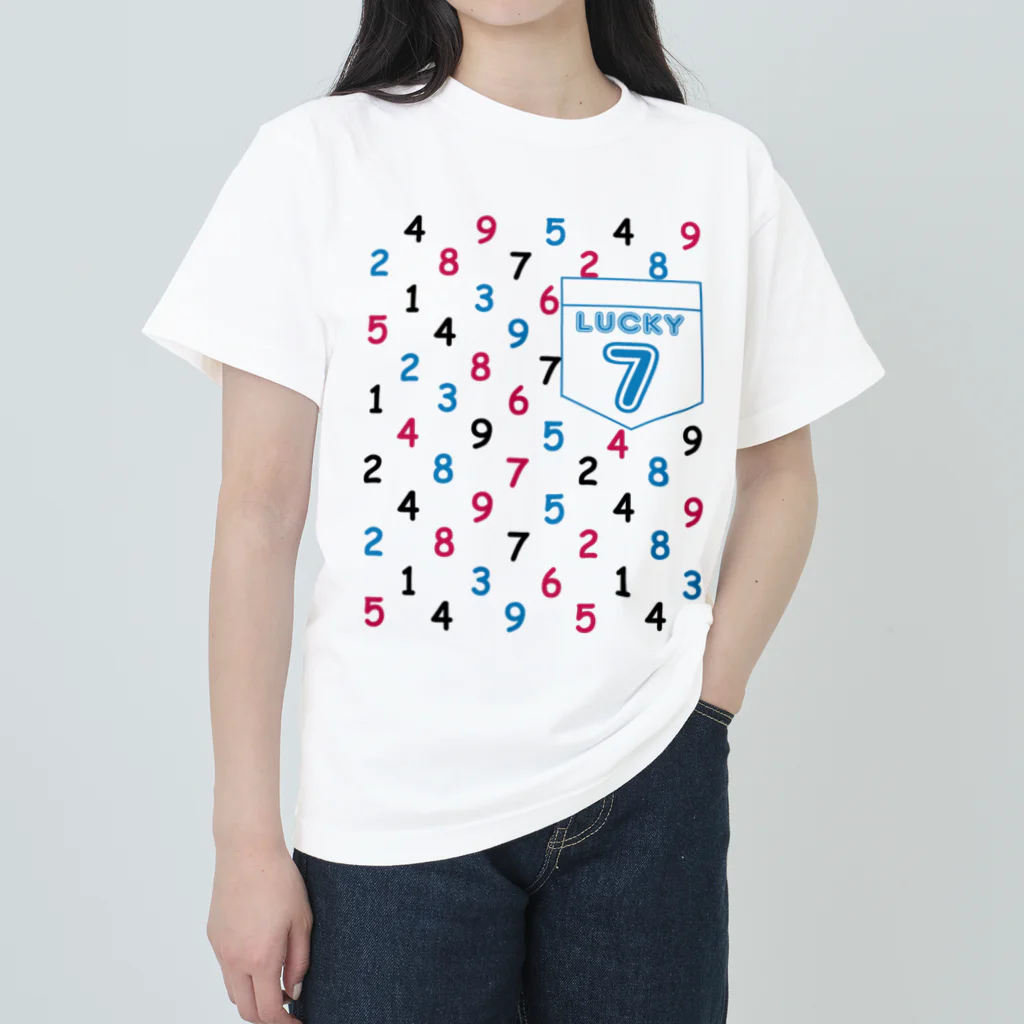 キッズモード某の数字柄 Heavyweight T-Shirt