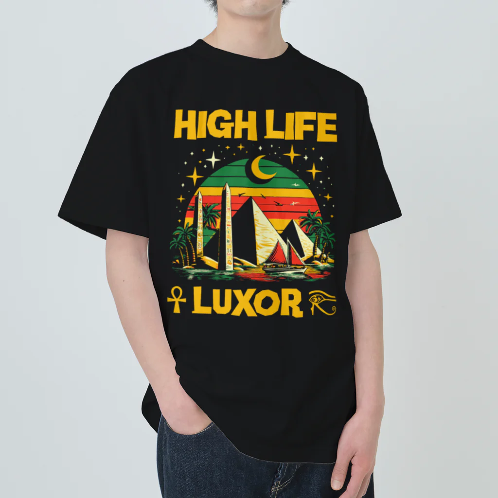 HIGH LIFE designsのHIGH LIFE LUXOR ピラミッド シリーズ Heavyweight T-Shirt
