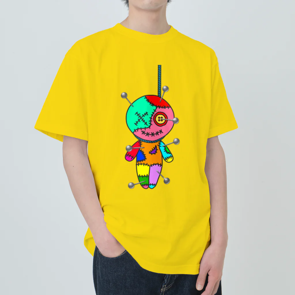 Ａ’ｚｗｏｒｋＳのHANGING VOODOO DOLL with PINS Heavyweight T-Shirt