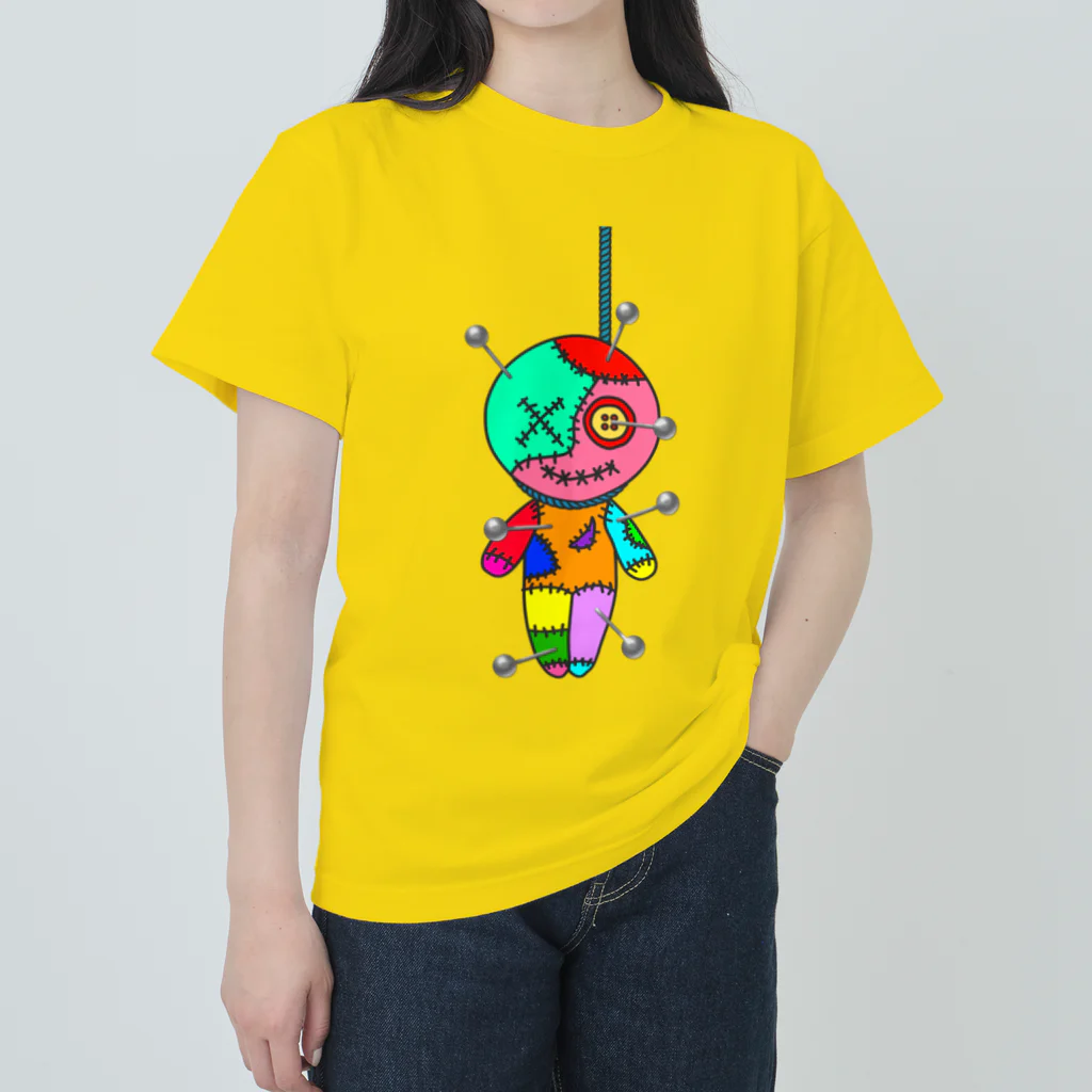 Ａ’ｚｗｏｒｋＳのHANGING VOODOO DOLL with PINS Heavyweight T-Shirt
