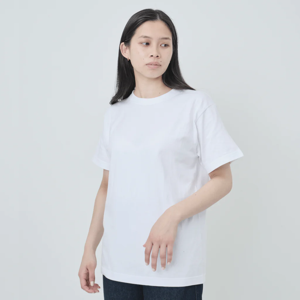 Ａ’ｚｗｏｒｋＳの陰陽二連髑髏 旋転（オリジナル家紋シリーズ） ヘビーウェイトTシャツ