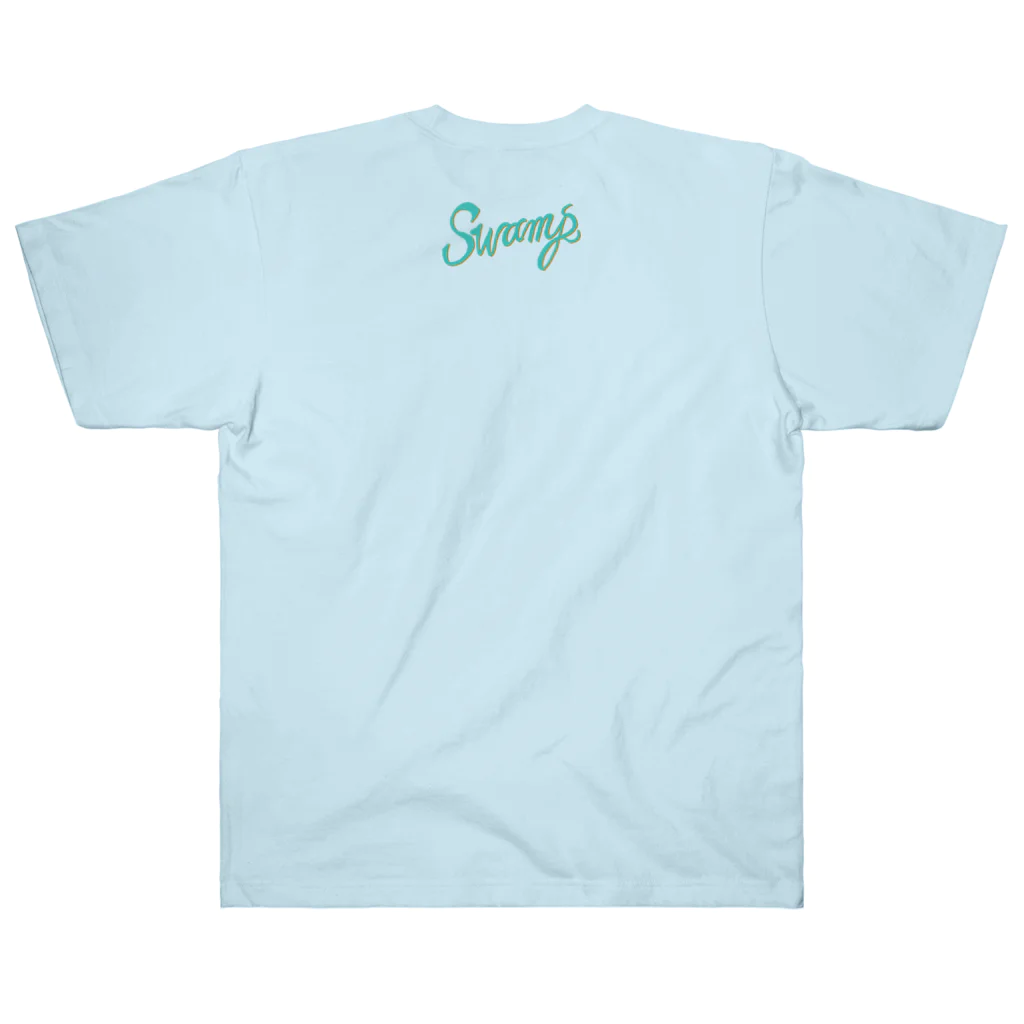hilo tomula トムラ ヒロのSuper Positive Green Orange ヘビーウェイトTシャツ