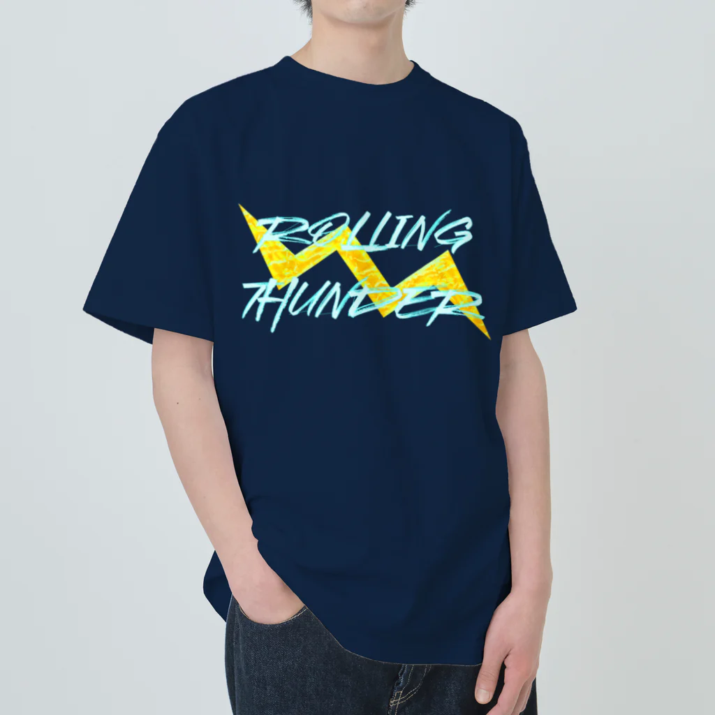 Ａ’ｚｗｏｒｋＳのROLLING THUNDER(英字＋１シリーズ) Heavyweight T-Shirt