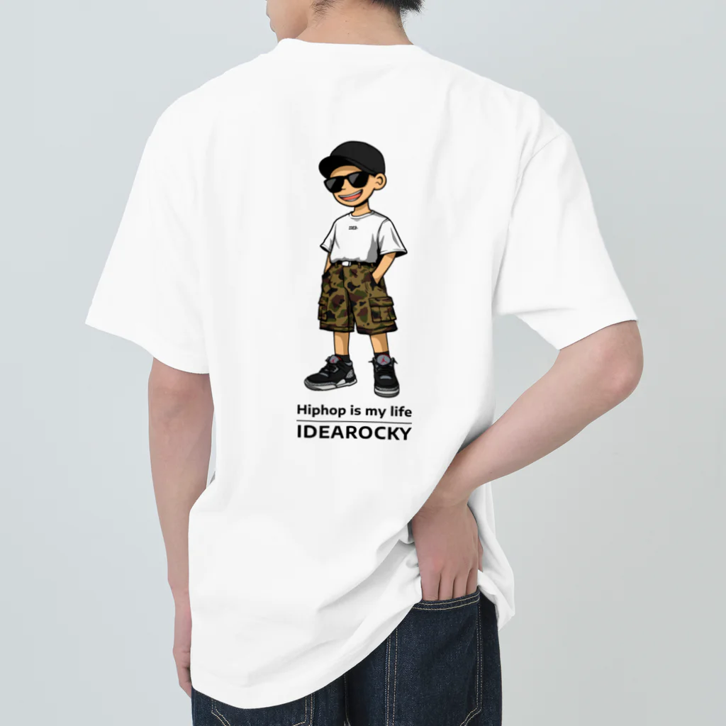 IDEA by RockyのHipHop is my life - IDEAROCKY ヘビーウェイトTシャツ