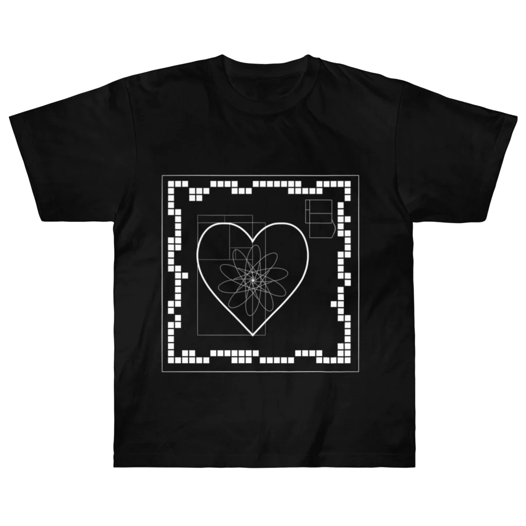 ito hinataのShape Heart ヘビーウェイトTシャツ