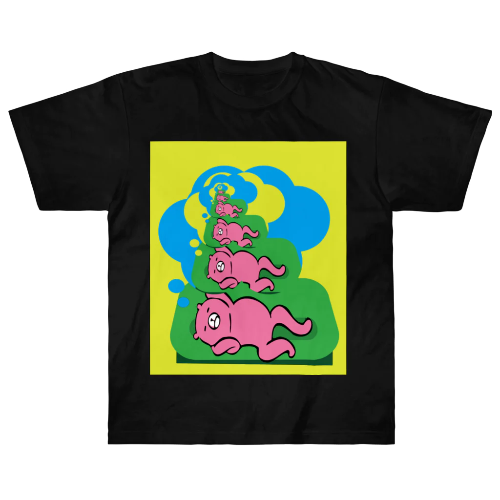 つきれうのハクチュウムブウクウ Heavyweight T-Shirt