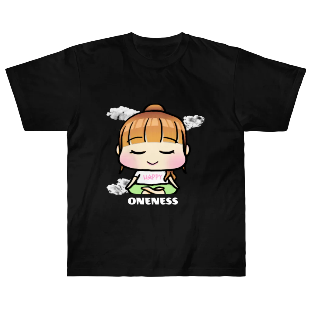 HACHIE  のhappyちゃん　ビッグ黒Tシャツ　グリーンパンツ ヘビーウェイトTシャツ