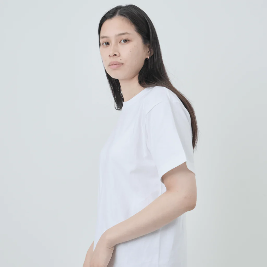 競馬おしゃれグッズ製作所のサイレンススズカ（タイポグラフィWHITE） Heavyweight T-Shirt