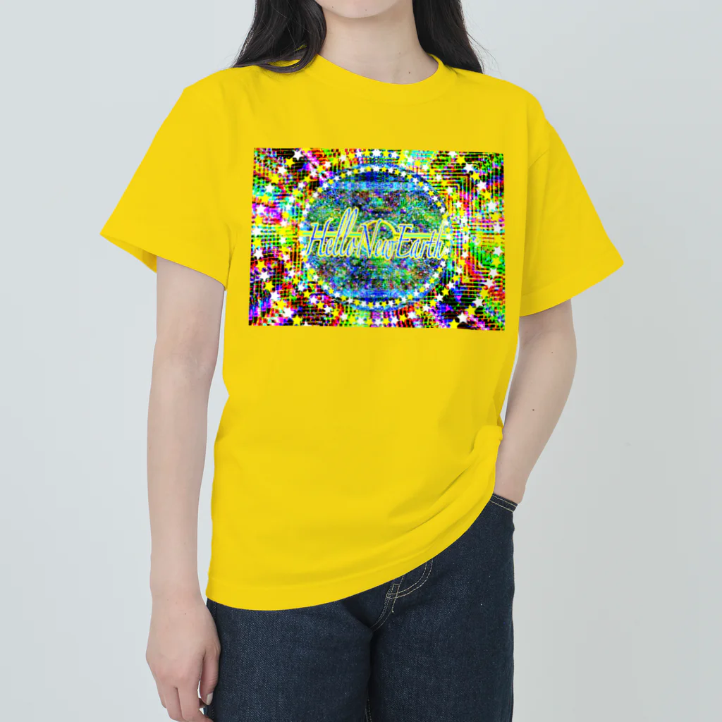 ✨🌈✨ユラクラカン🇯🇵 ✨🌈✨の🥂ハローニューアース🌎 Heavyweight T-Shirt