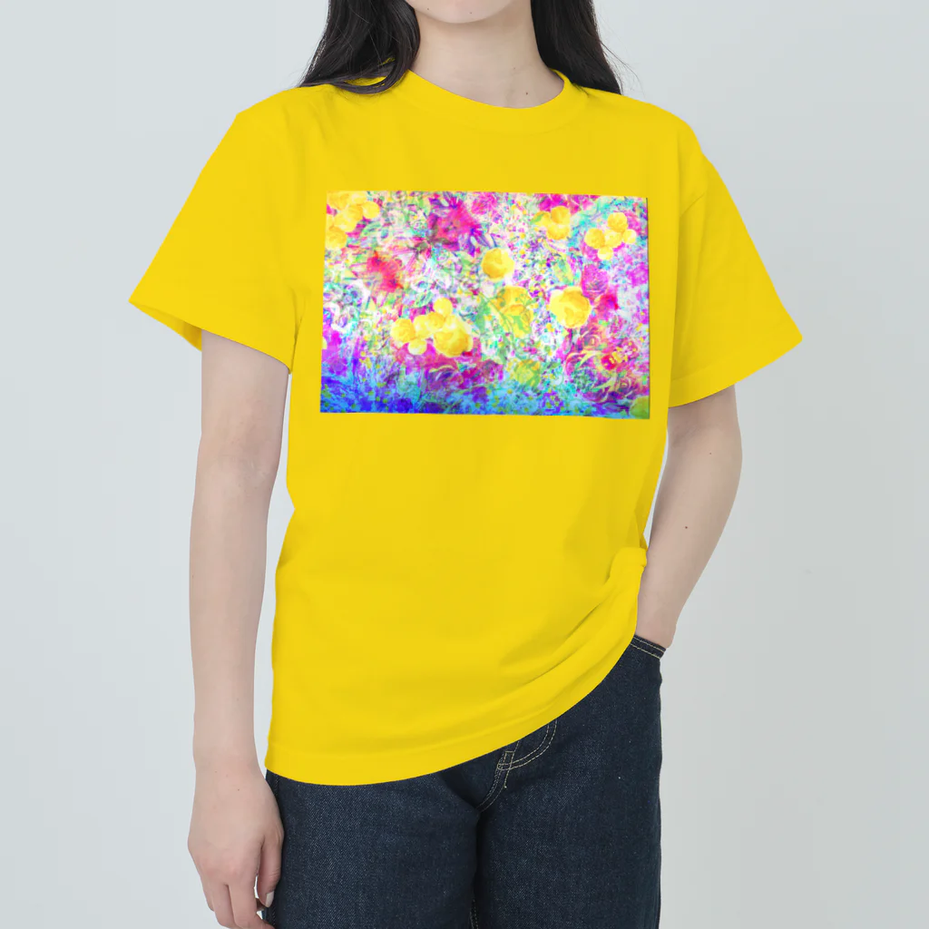 ✨🌈✨ユラクラカン🇯🇵 ✨🌈✨の🌹✨開花🌹✨ ヘビーウェイトTシャツ