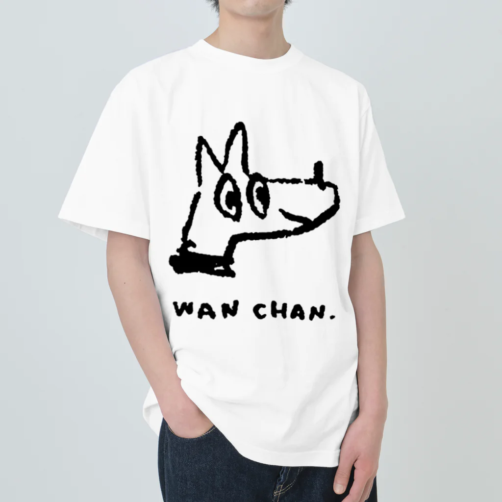 てら ねこグッズのWANCHAN. ヘビーウェイトTシャツ