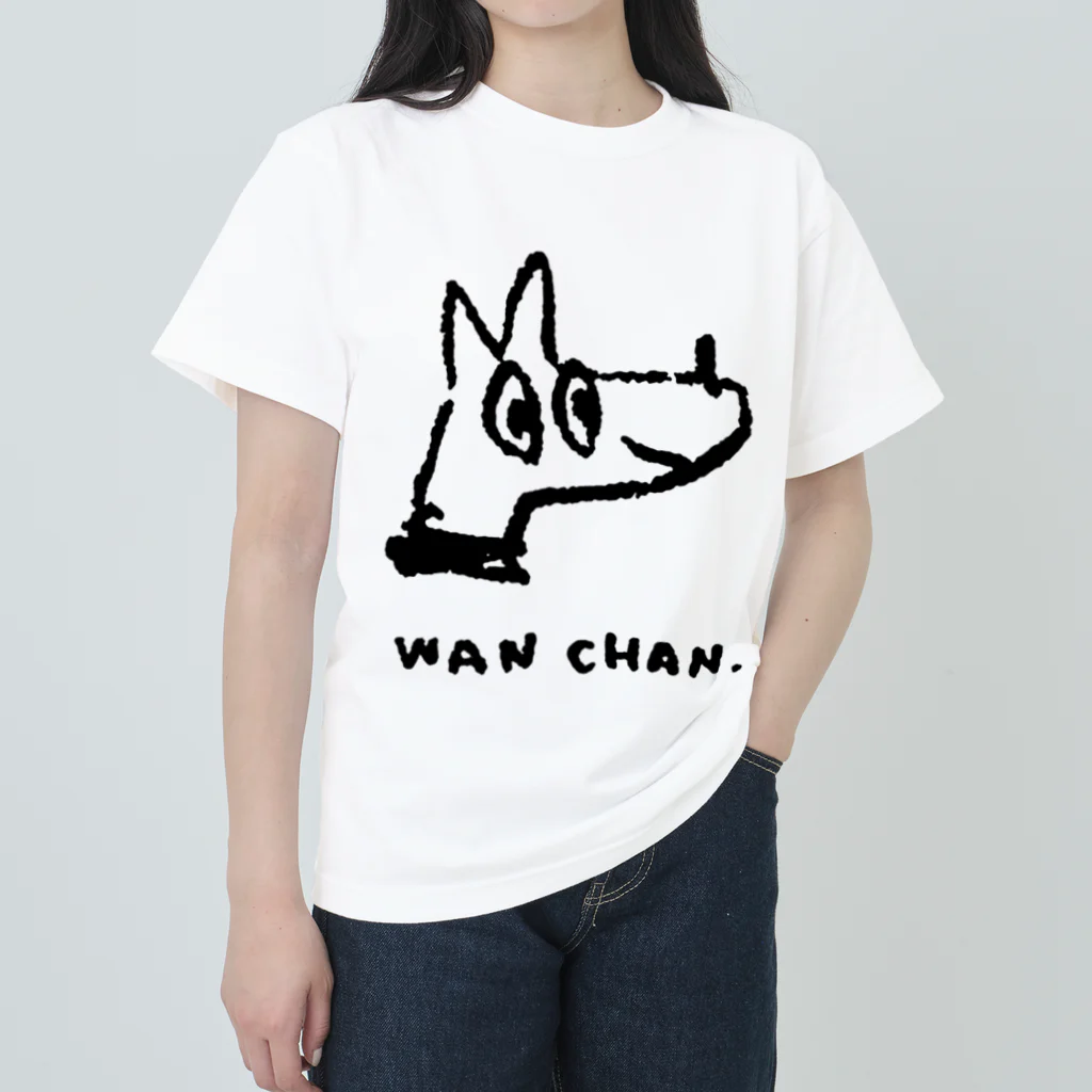 てら ねこグッズのWANCHAN. ヘビーウェイトTシャツ