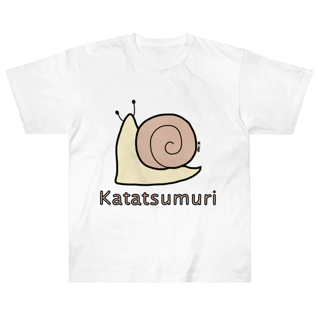 MrKShirtsのKatatsumuri (カタツムリ) 色デザイン ヘビーウェイトTシャツ