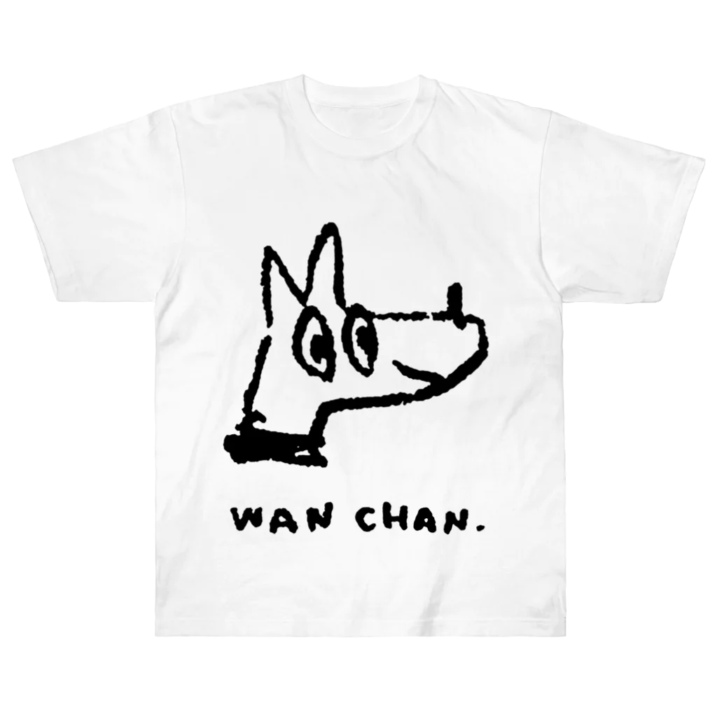 てら ねこグッズのWANCHAN. ヘビーウェイトTシャツ