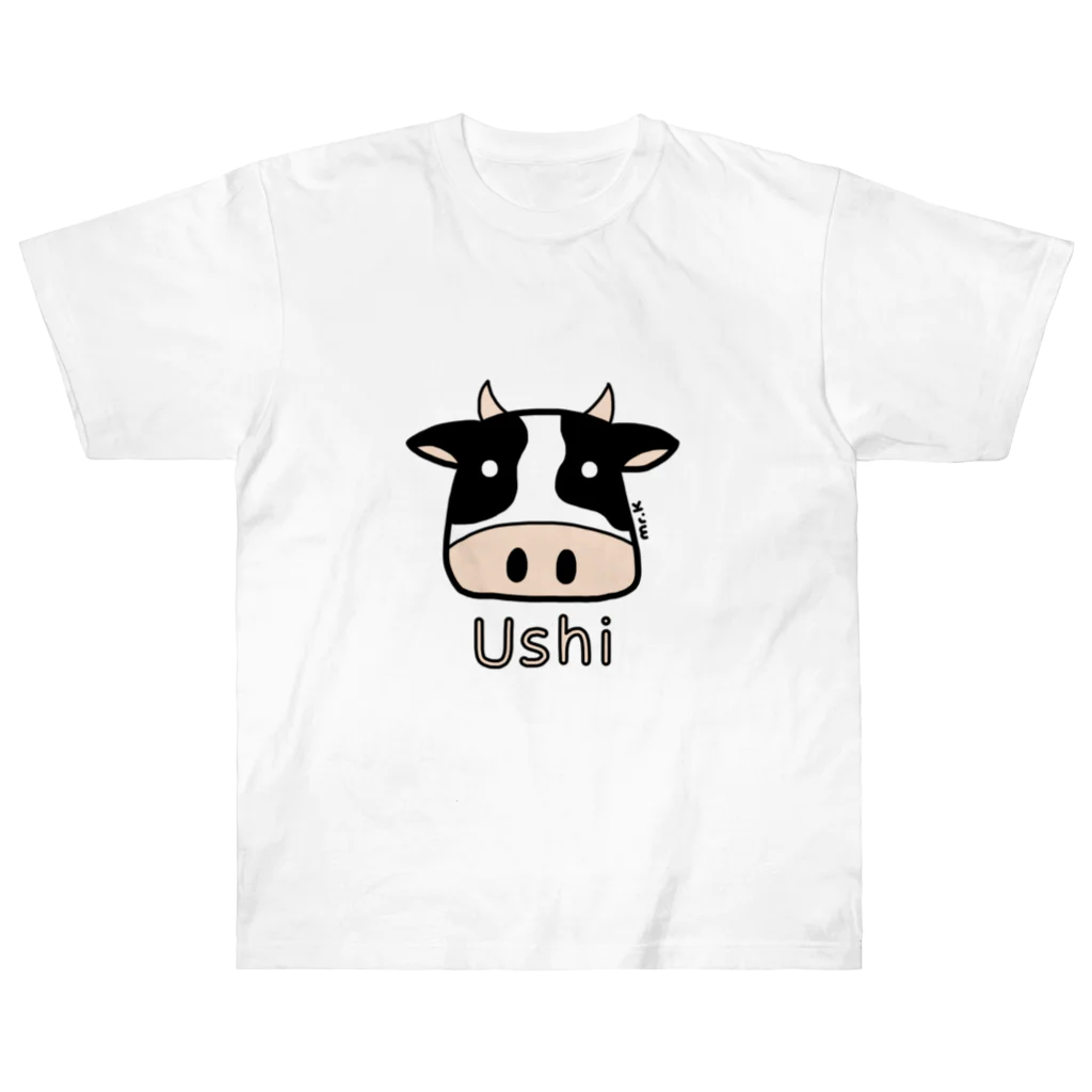 MrKShirtsのUshi (牛) 色デザイン Heavyweight T-Shirt