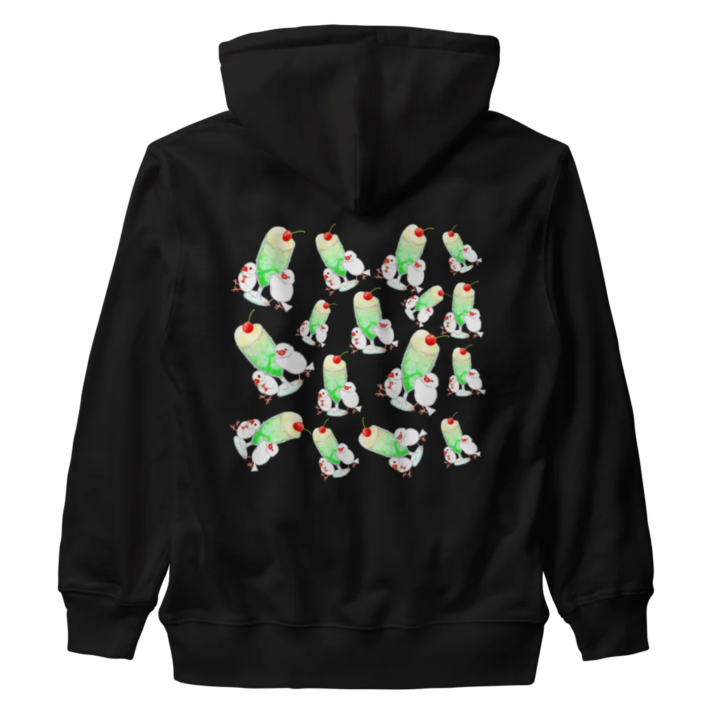 Lily bird（リリーバード）のたくさん♪クリームソーダ文鳥ず Heavyweight Zip Hoodie