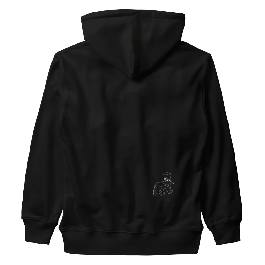 3iPad 1HUAWEIのボルゾイ（●ホワイト） Heavyweight Zip Hoodie