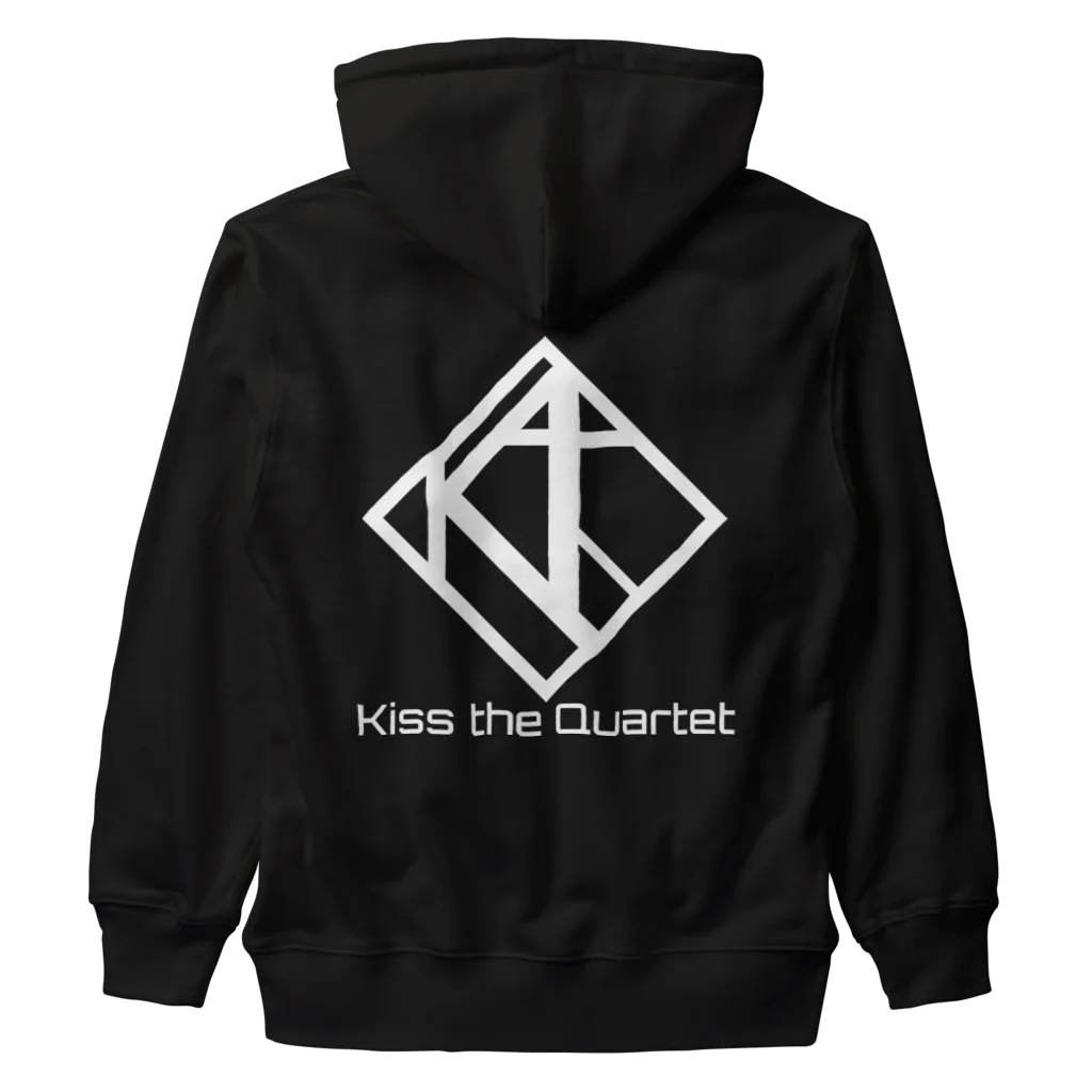 Kiss the Quartet (キスカル)のホワイトネームロゴ Heavyweight Zip Hoodie