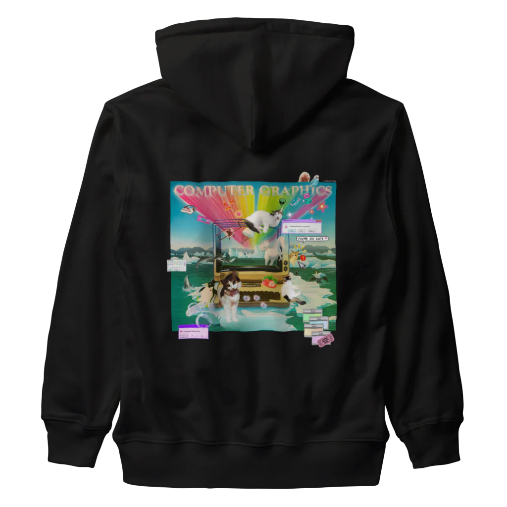 𝙈𝙊𝙈𝙊'𝙨 𝙎𝙝𝙤𝙥の#Computer graphics 2023 Heavyweight Zip Hoodie