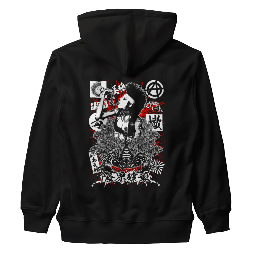 限界破裂 ExplosionLimitの食蠍族 Heavyweight Zip Hoodie