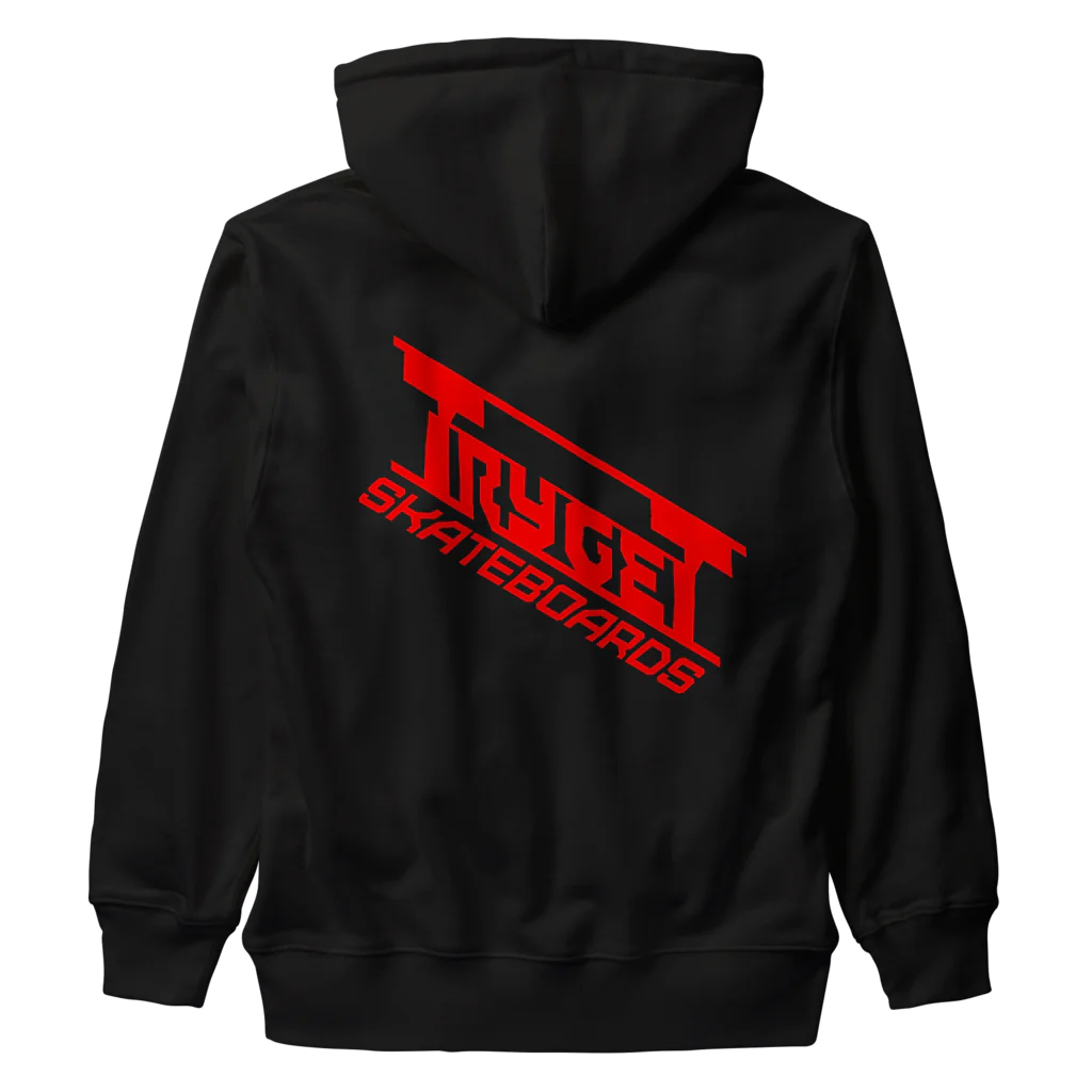 TRYGETサンプル実験中のTRYGET 黒　Ver2 Heavyweight Zip Hoodie