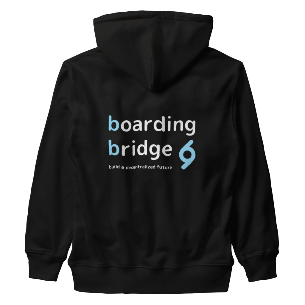 boarding bridgeのbb hoodie (black) ヘビーウェイトジップパーカー