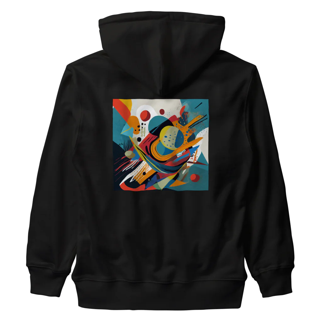 のんびりアート工房のガラクタアート Heavyweight Zip Hoodie