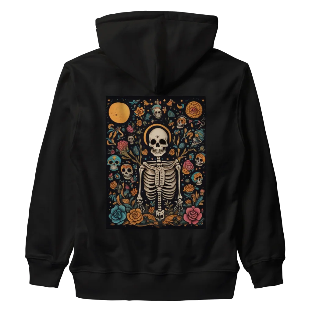 Skull sectionの月とドクロ Heavyweight Zip Hoodie