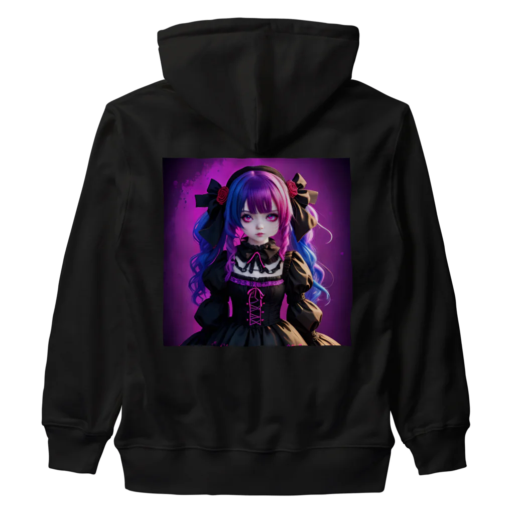 nekotama0224のGothic Lolita girl Heavyweight Zip Hoodie