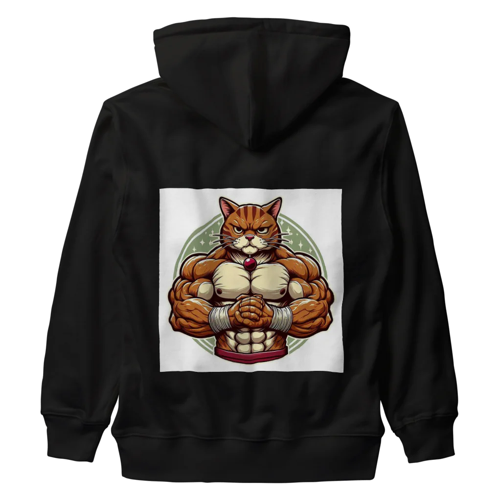 MUSCLE CAT 🐈🐈‍⬛のマッスルキャット　キジ虎 ヘビーウェイトジップパーカー