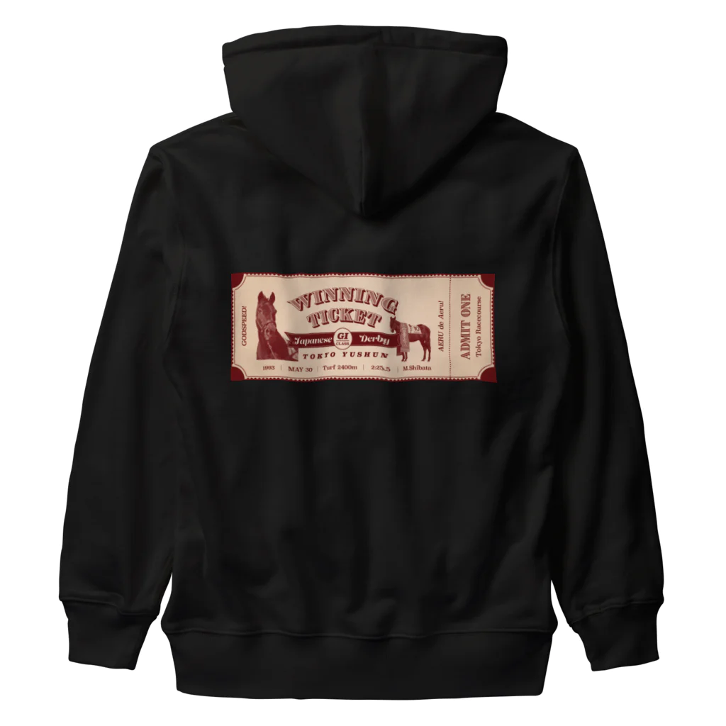 Loveuma. official shopのGodspeed! Winning Ticket by AERU Heavyweight Zip Hoodie