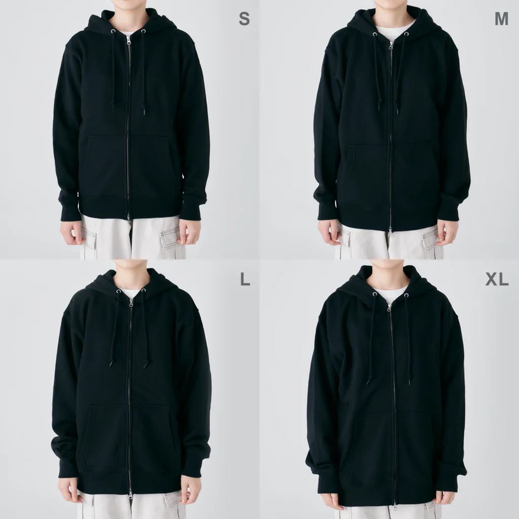 のんびりアート工房のサイバーパンク Heavyweight Zip Hoodie