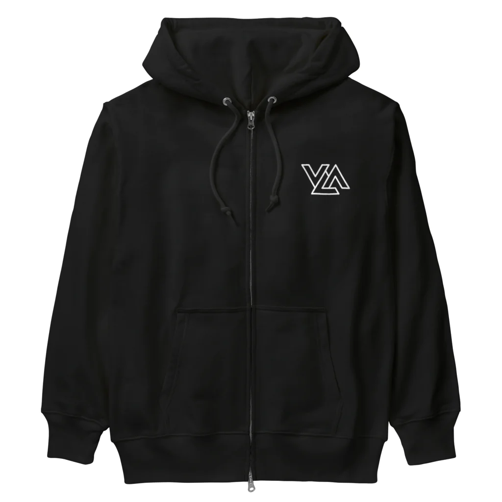 STRAIGHT_CURVEのVLA-LOGO-ITEM (WHITE) Heavyweight Zip Hoodie