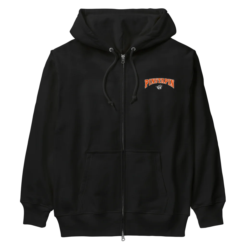 PinstapinのPinstapin カレッジロゴ風 Heavyweight Zip Hoodie