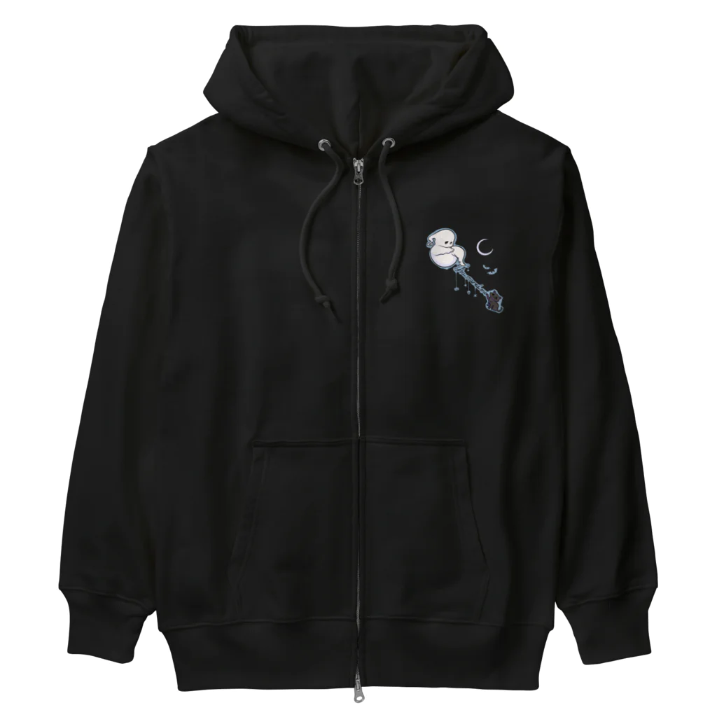 huroshikiのほつれるゴーストA Heavyweight Zip Hoodie