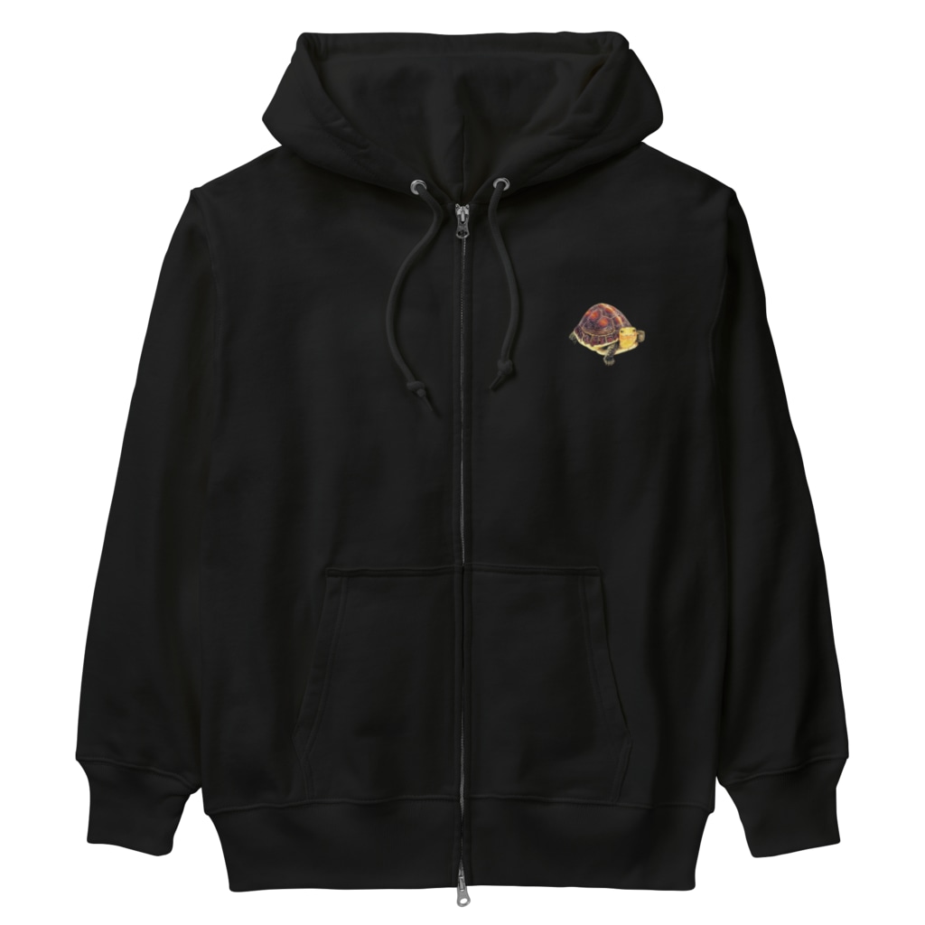めろんぽっぷのお店だよ@新作準備中のせまる！×２ セマルハコガメ Heavyweight Zip Hoodie
