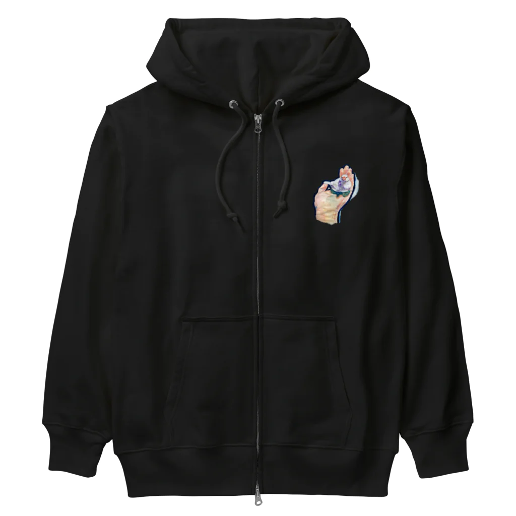 Rainy_Rainyのドアップうさぎ Heavyweight Zip Hoodie