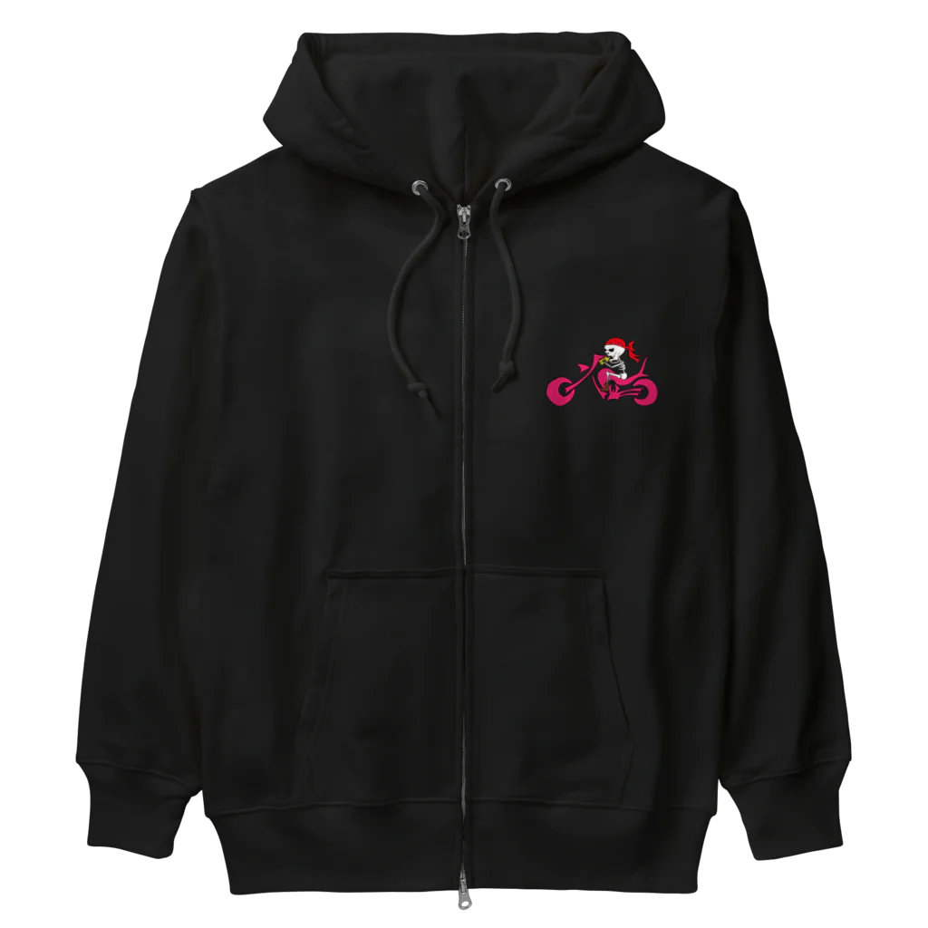 よっちオリジナルバイカーズグッズのスカルオーガ Heavyweight Zip Hoodie